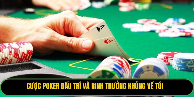 Cược Poker đấu trí và rinh thưởng khủng về túi