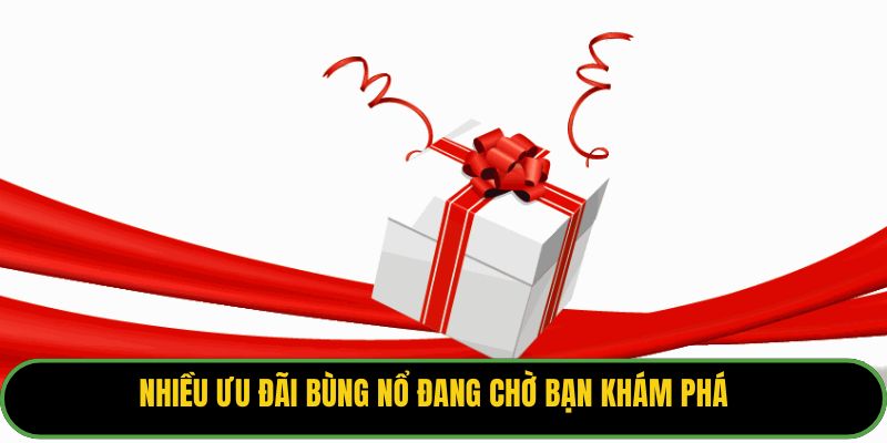 Nhiều ưu đãi bùng nổ đang chờ bạn khám phá